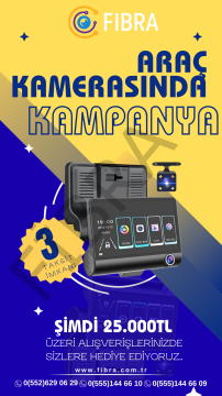 3 KAMERALI ARAÇ İÇİ KAMERA