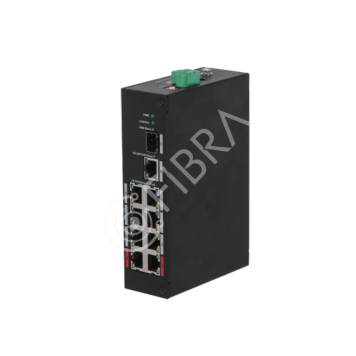 Dahua PFS3110-8ET-96-V2  8 Port PoE Switch (8FE PoE + 1GE + 1GE SFP, Toplam 96W PoE )