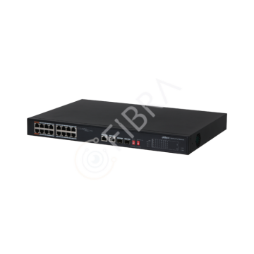 Dahua PFS3218-16ET-135 16 Port PoE Switch (16FE PoE + 2GE SFP Kombo, Toplam 135W PoE )