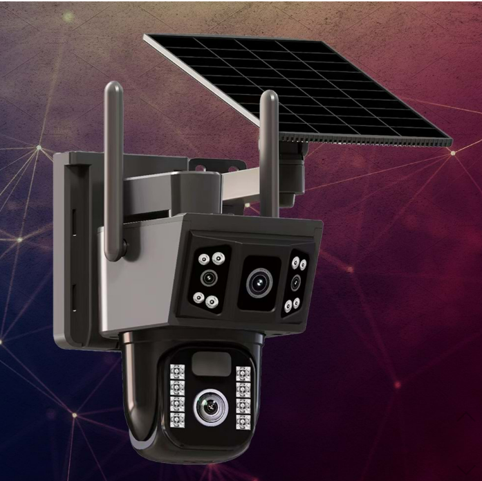 O-KAM 3916 4G 6MP Dual Lens - Solar Panel - Sim Kart Destekli - PTZ Güvenlik Kamerası