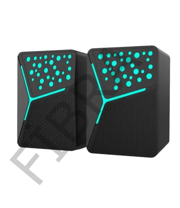 Jedel S-554 3.5mm TRS - USB Güç - Renkli Işıklı Hoparlör