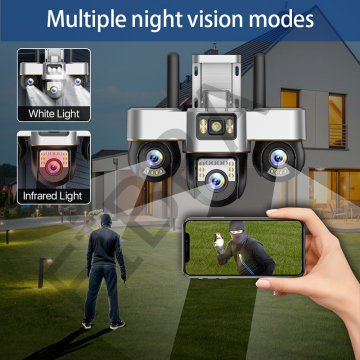 V380 PRO BP8 SİM KARTLI 3 LENS VE PTZ KAMERA