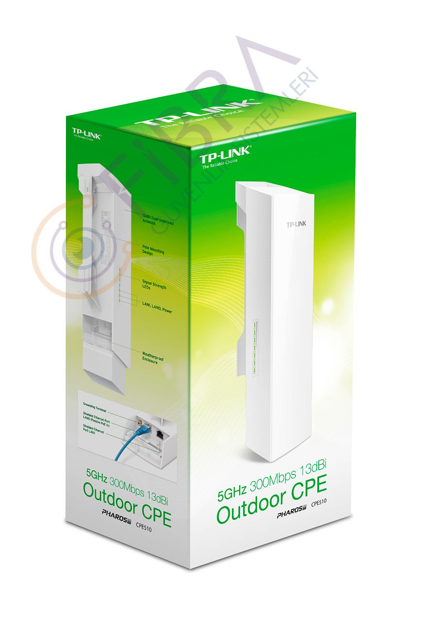 Tp-Link CPE510 Outdoor 300 Mbps 13dBi Dış Mekan Access Point