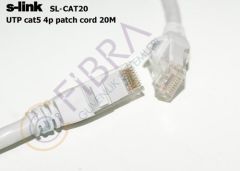 S-link SL-CAT20 Cat5 20mt Gri Utp Patch Kablo